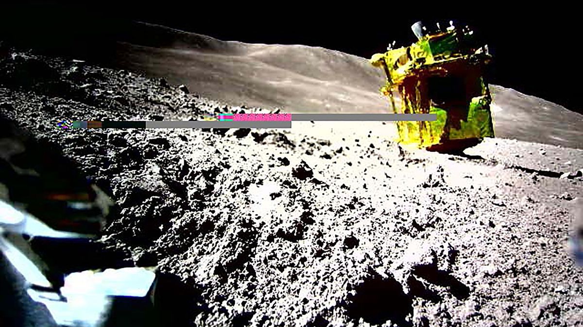 Japonský modul SLIM přistál na Měsíci sice jen 55 metrů od cíle, ale „nakřivo“